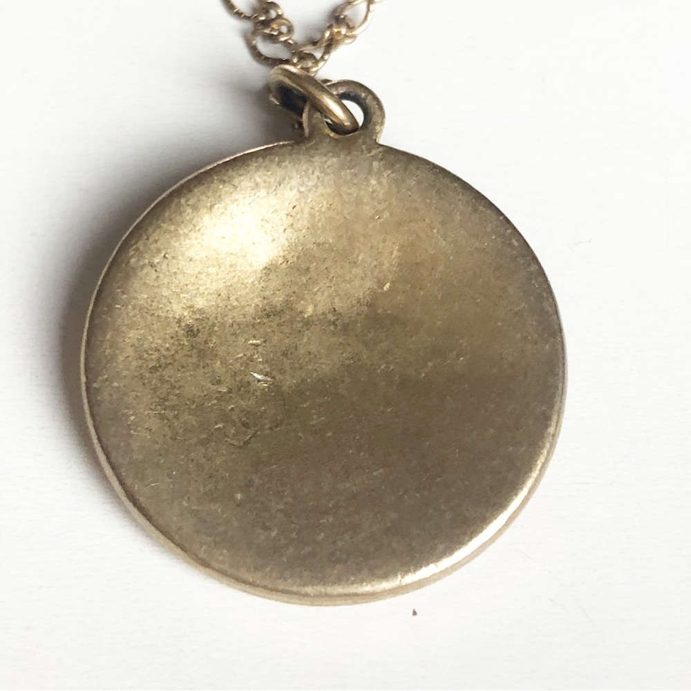 J.CREW Gold Tone Star Fish Sand Dollar Pendant Long Necklace - Picture 6 of 12